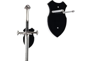 HHUXIUE Wandhalterung Schwertständer Griff Axtständer Wandhalterung Displayständer Einzelschwert Ständer Wandhalterung Universal Schwertständer Schwert Axt Schlüssel (Schwarz 1 Satz)