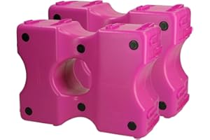 Holland Animal Care Vplast Bloque de obstáculos – Bloques de cavaletti – Bloque de salto – 40 x 30 x 15 cm – Plástico – 2 unidades – Rosa