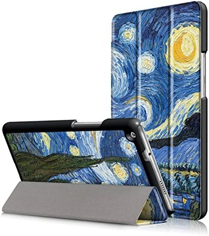 Huawei Media pad M3 Lite 8.0 Case - Ultra-thin Silicone case PU Leather Hard Armor Cover Bummper Shell for Media pad M3 Lite 8.0 (Starry sky)