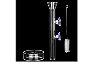 Delisouls Garnelen-Futterröhre, Garnelen-Futterröhre und -schalen für Aquarien, Aquarium-Klasse., 25 cm