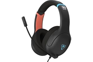 Turtle Beach Przewodowy zestaw słuchawkowy do gier Airlite Fit oficjalny włączony do Nintendo Switch 2, 1 i OLED, czarny