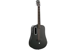 Blue LAVA Touch Guitare électro-acoustique avec étui AirFlow pour débutant Noir 96 cm