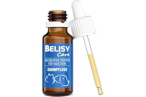 BELISY Fleurs de Bach - Soin dentaire en gouttes pour chiens et chats - Mélange spécial de fleurs de Bach pour dents avec thym et menthe poivrée - 20 ml
