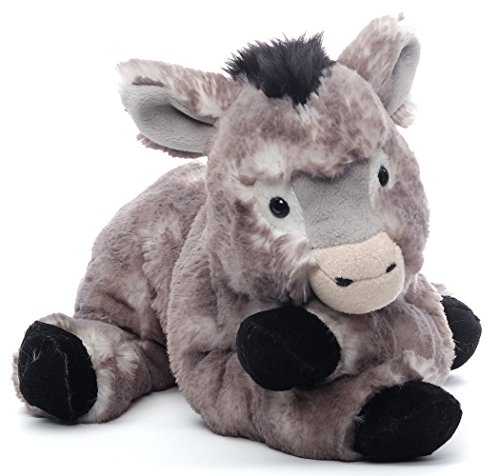 Preisvergleich Produktbild Inware 7141 - Kuscheltier Esel Karli, grau / meliert, liegend, 35 cm