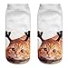 Produktbild TEBAISE Unisex Lustige Sneaker Socken Bunt mit Motiven 3D Print Sneakersocken Motivsocken Damen Herren Sportsocken