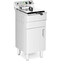 Friteuse Professionnelle 16L Royal Catering - 6000W Inox Zone Froide - Pour Restaurant Et Snack