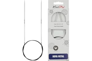 KnitPro - Nova (80 cm x 2,50 mm) Nego Circolare Fisso - 1 unità