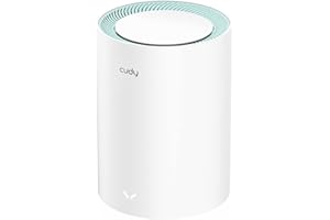 Cudy Sistema Wi-Fi de Malla AX1500 WiFi 6 de Doble Banda, Reemplaza Routers y Extensores, Cubre hasta 100㎡, 3 Puertos Gigabit por Unidad, Soporta Ethernet Backhaul, M1500 1-Pack