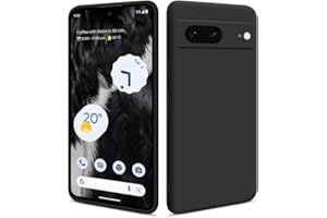 HS PRODUCTS Etui HSP na Google Pixel 7 [pyłoszczelne etui na telefon | Wysokiej jakości etui silikonowe TPU Pokrowiec ochronny | Odporny na zarysowania, odporny na wstrząsy osłona przed upadkiem | Aparat i ochraniacz ekranu, super cienki matowy | czarny