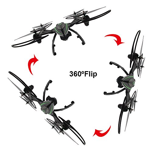 Dazhong Quadcopter Drone with 5.8 GHz Real-time FPV Transmission Monitor One-Key-return Headless 2.4G 4Ch 6-Axis RC Quadcopter + Extra Battery