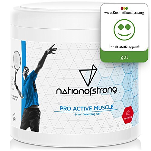Pro Active Muscle | 500ml Wärmesalbe | 2in1-Sportgel vor und nach dem Training | lokale Wärme und natürliche Wirkstoffe unterstützen Heilvorgänge und Regeneration | tiefenwirkende Muskelentspannung