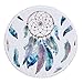 Produktbild LF-jingjiemei Rundes Strandtuch, runde Stranddecke aus Baumwolle, runde Zigeuner-Wandbehang-Picknick- / Yogamattentischdecke mit Wickelschal für den täglichen Gebrauch@A4_150 * 150