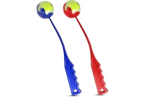 IB KOOT Dog ball Launcher for Dogs Chase Fetch Game Toys for Large Medium Small Dogs Throw Tennis Ball Portable Hands-Free Pick Up and Throwing Play Toy Puppy Exercise &Training 1Pc Small Random Color