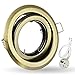 Price comparison product image QUASAR LED K-19 Spotlights MR16 GU10 Antique Gold Brass Adjustable Trim Rings Fittings Alloy for 50mm LED and Halogen Bulbs Lights
