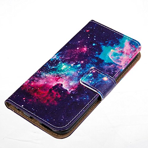SKYXD für Samsung Galaxy S6 Edge Hülle Leder Fantasie Bunte Stern Muster Folio Klappbar Handy Tasche Schutzhülle [Magnet / Brieftasche Kartenfach / Standfunktion] Klapphülle mit [Handyanhänger + Eingabestift] Zubehör Set für Samsung Galaxy S6 Edge G925F Case Bookstyle Flip Leather Cover With [Stylus and Dust Plug] - 5