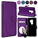 Produktbild Samsung Galaxy S9 Plus Hülle,Carols Samsung Galaxy S9 Plus Handyhülle, Spiegel Schutzhülle für Samsung Galaxy S9 Plus Hülle mit Make Up Ultra-Slim Mirror Case,[Geprägter Schmetterling] PU Leder Flip Case Cover Handy Schutz Brieftasche Handytasche Schale Wallet Karte Card Slots Kreditkarten Protektiv Etui Abdeckung Kartenfächer Hüllen für Samsung Galaxy S9 Plus - Lila