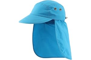 Magracy Herren Sommer UPF 50+ Fischerhut mit Nackenklappe Sonnenschutz Kappe