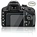 Produktbild Kameraschutzfolie für Nikon D3200 D3400 D3300 D3100, CAM-ULATA Anti-Kratzer Blendfreies, Gehärtetes Glas LCD Ultra Crystal Clear Displayschutzfolie für DSLR, 2 Pack