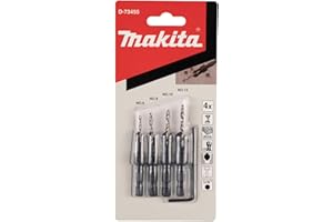 Makita D-73455 pogłębiacz z wiertłem, 4-częściowy zestaw