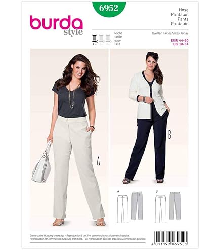 Broeken - BURDA Patroon 5874 - Broek - pantalon | Koopt u in onze