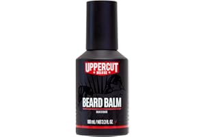 Uppercut Deluxe Baume à Barbe, Produit Léger pour Conditionner et Maîtriser la Barbe tout en Domptant les Poils Rebelles, Enrichi en Vitamines, Produit pour Barbe Homme 100ml