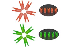MILAEM 50pcs Encoches de Fleche Flèches ID 3.2mm Nock Plastique Nock de tir à l'arc pour Arbre de flèches