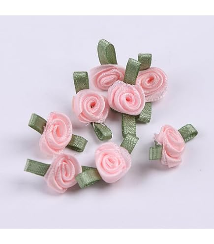 Lot De 50 Roses Artificielles En Satin - Diamètre 3 Cm, Couleur Rose - Décoration DIY