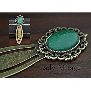 Vintage-Stil Lesezeichen -Jade