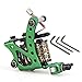 SODIAL(R) Professional Green Tattoo Machine Gun for Shader Liner 8 Wrap Coils