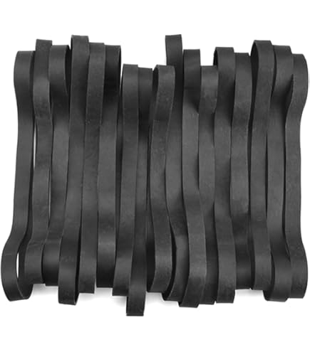 1000 Elastici Per Capelli E Ufficio - Morbidi, 22mm, Per Codini, Dreads, Carta E Organizzazione - Foto 3