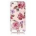 Produktbild iPhone 5 5S SE Hülle, Chreey Glitzer Muster Transparent Handyhülle Niedlich Mode Süß Temperament Weiche TPU Silikonhülle Case Ultra Dünn Kratzfest Durchsichtige Hülle Backcover [Rose]