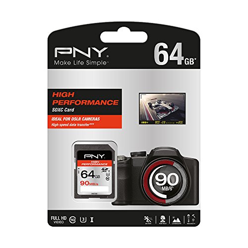 PNY Speicherkarte SDXC High Performance 64GB 90MB/s Class 10 UHS-1 U3 - 4