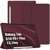UnDePlus Samsung Galaxy Tab S10 FE+ Plus 13.1in&ccedil; ile uyumlu Kılıf Flip Cover Kalem B&ouml;lmeli PC Case X620 X626 M&uuml;rd&uuml;m