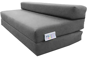My Layabout Double Z Bed/Guest Bed/Fold Out Spare Bed Sofa/Chair/Futon/Mattress | Grey