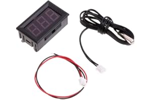 Muzrunq Termometro per Auto Termometro Digitale Termometro CARME TERMITRO DISPLASE DISPOSIMENTO DIGLITENTE METURA di Temperatura CARMA DC 12V Digital Temperation Pannello (Rosso)