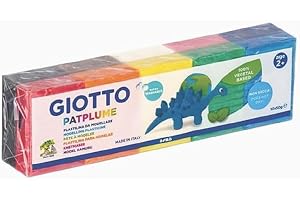 GIOTTO Patplume - Assortiment de pâte à modeler 10 x 50g couleurs classiques