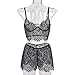 Produktbild Baby Dolls & Negligees für DamenFrauen Sexy Casual Wind Lace Sling Appeal Unterwäsche Set, S