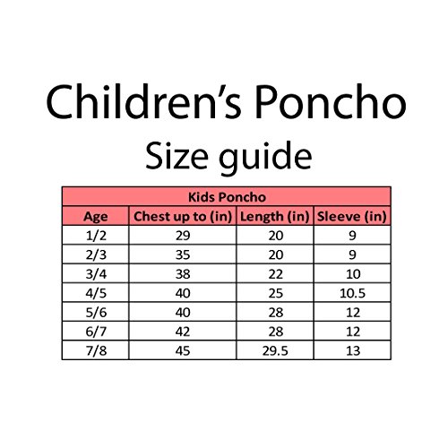 Children’S Baumwolle, Frottee, mit Kapuze, Poncho, Alter 6 bis 7, 100% Baumwolle, Königsblau - 2