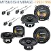 Mitsubishi Mirage 93-96 OEM Speaker Replacement Harmony R4 R5 R65 Package RS.21693.00