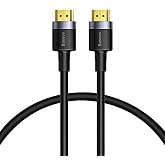 Baseus Cafule 4K HDMI Adapt&ouml;r 1m, Y&uuml;ksek Hızlı G&ouml;r&uuml;nt&uuml; Aktarımı, Siyah