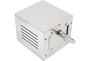 HarBin-Star Moteur de barbecue 25 W pour broche, 80-100 kg, en acier inoxydable, accessoires de barbecue, moteur de rôtisserie, moteur pour cochon de lait, 12 x 11 x 10,5 cm