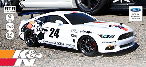 Vaterra V100S 2015 K&N Ford Mustang GT 1/10 Drift Car with 2.4Ghz Transmitter - VTR03091I
