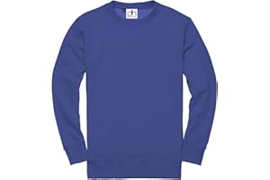 D&H CLOTHING UK Sweatshirt décontracté uni à col rond en molleton - Pour le travail, le sport, et les loisirs