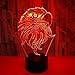Produktbild 3D Lampe Vogel USB-Nachtlicht Schlafzimmer-Illusions-Nachttischlampe Einstellbares Baby-Schlaflicht Mit 7 Farben Geschenk Für Kinder