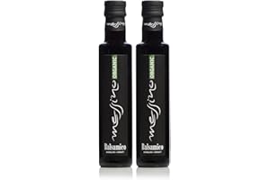 Messino Vinagre Balsámico Orgánico – Pack 2 x 250 ml (Total 500 ml) | Vinagre de Uva Griego | Sin Azúcares Añadidos | Vegano | Aderezo para Ensaladas, Carnes, Pasta y Postres