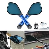 Aspecto encantador con diseño aerodinámico, tiene menos arrastre de viento que el espejo redondo de moda antigua y hace que tu moto sea más llamativa en la carretera.