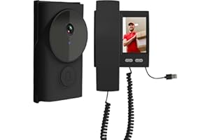 TKMARS Campanello Senza Fili da Esterno 1080P Bluetooth 2.4G, Videocitofono senza Fili da Esterno con Microfono, Campanello Casa Nessun Canone Mensile, Nessun WIFI, Nessuna APP, con Display da 3.5 Pollici