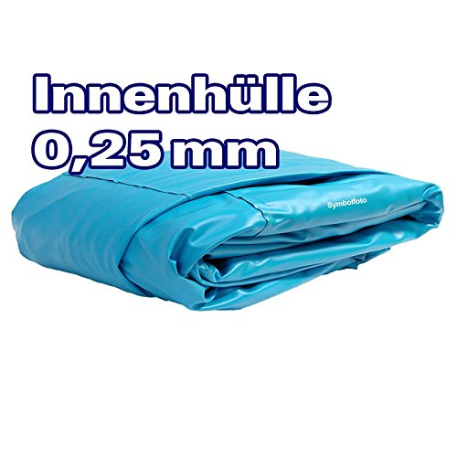 Innenhülle Rundpool Ø 3,50 x 0,90 m überlappend | Stärke 0,25mm blau - 2