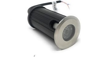 VETRINE INRETE Vetrineinrete® Faretto incasso segnapasso 1 led 1 watt luce bianca 6500k luce calda 3000k luce blu luce calpestabile da esterno giardino 12V IP68 (Luce blu) M57