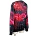 THENICE Women's Digital Print Pullovers Sweatershirts (Black Star)